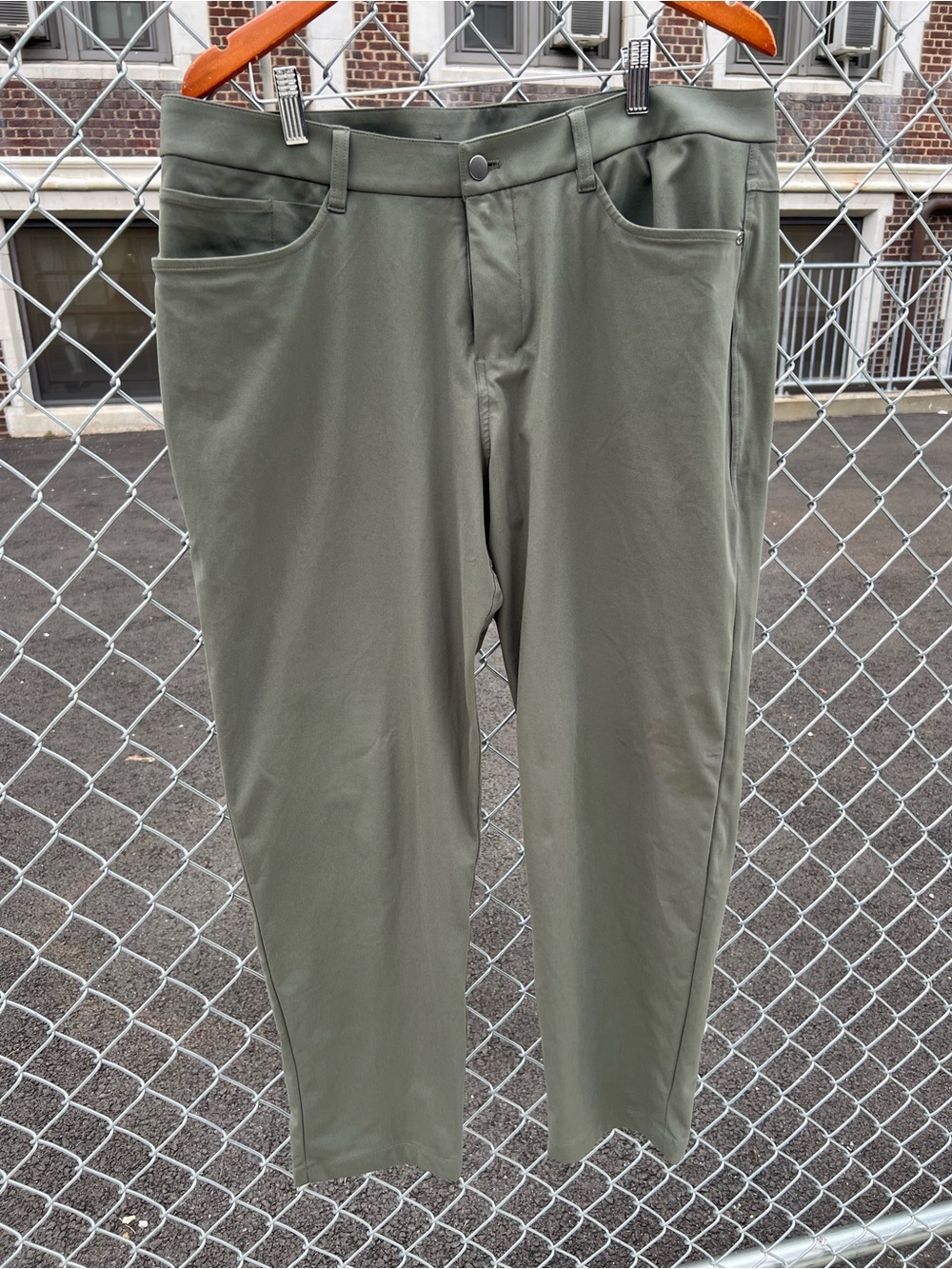 Lululemon Men's Olive Green Stretch Casual Pants